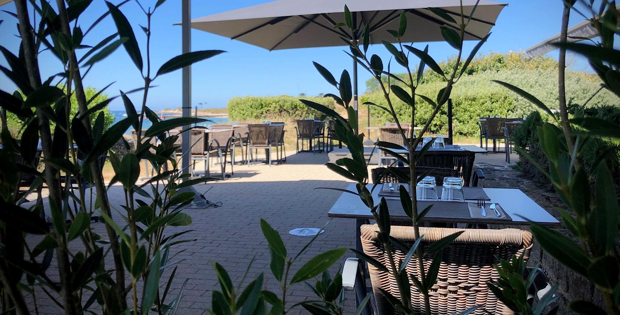 Logis Hotel & Restaurant Les Mouettes - Larmor Plage, Proche De Lorient Buitenkant foto