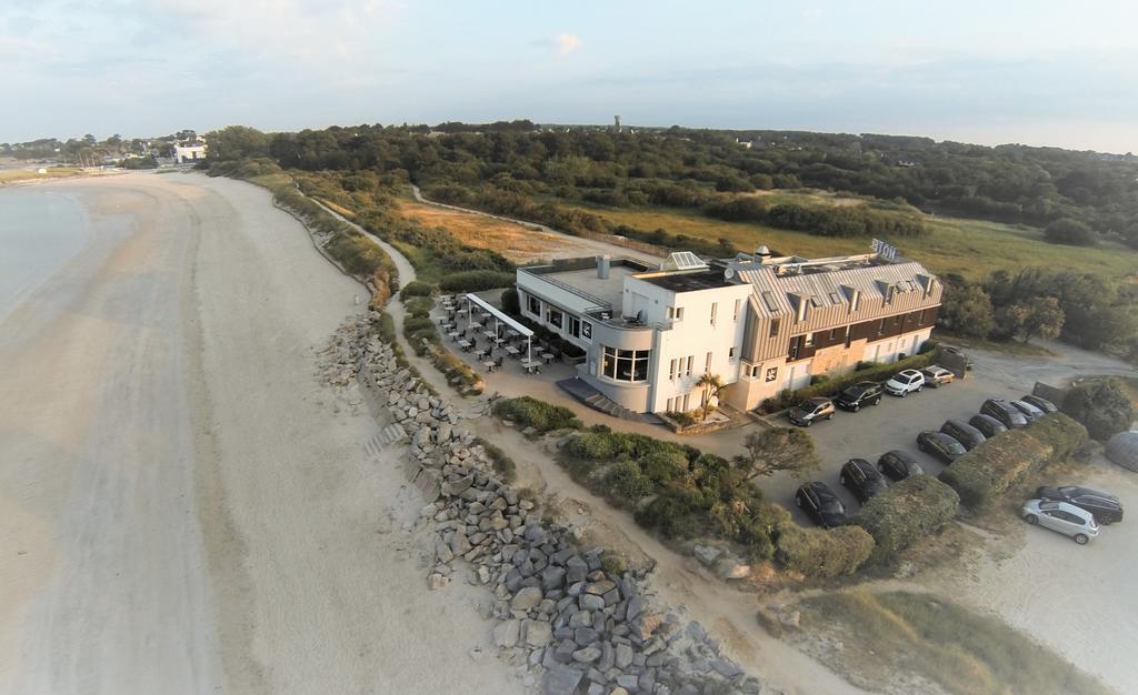 Logis Hotel & Restaurant Les Mouettes - Larmor Plage, Proche De Lorient Buitenkant foto