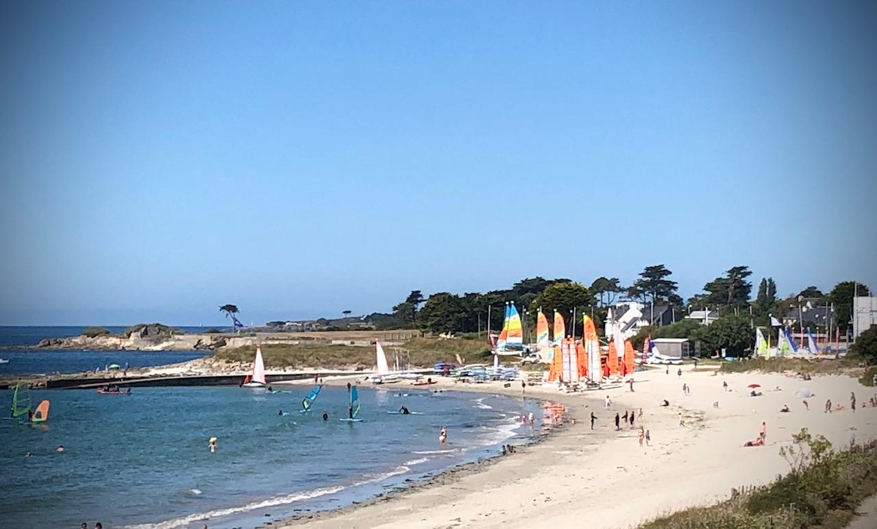 Logis Hotel & Restaurant Les Mouettes - Larmor Plage, Proche De Lorient Buitenkant foto